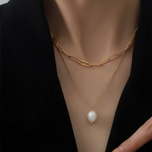 Kiarra – Collar Doble Capa con Estilo Chic