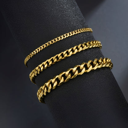 Dennis – Pulsera Cadena Cubana Elegante