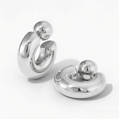 Willow – Pendientes Tubo Hueco Chunky