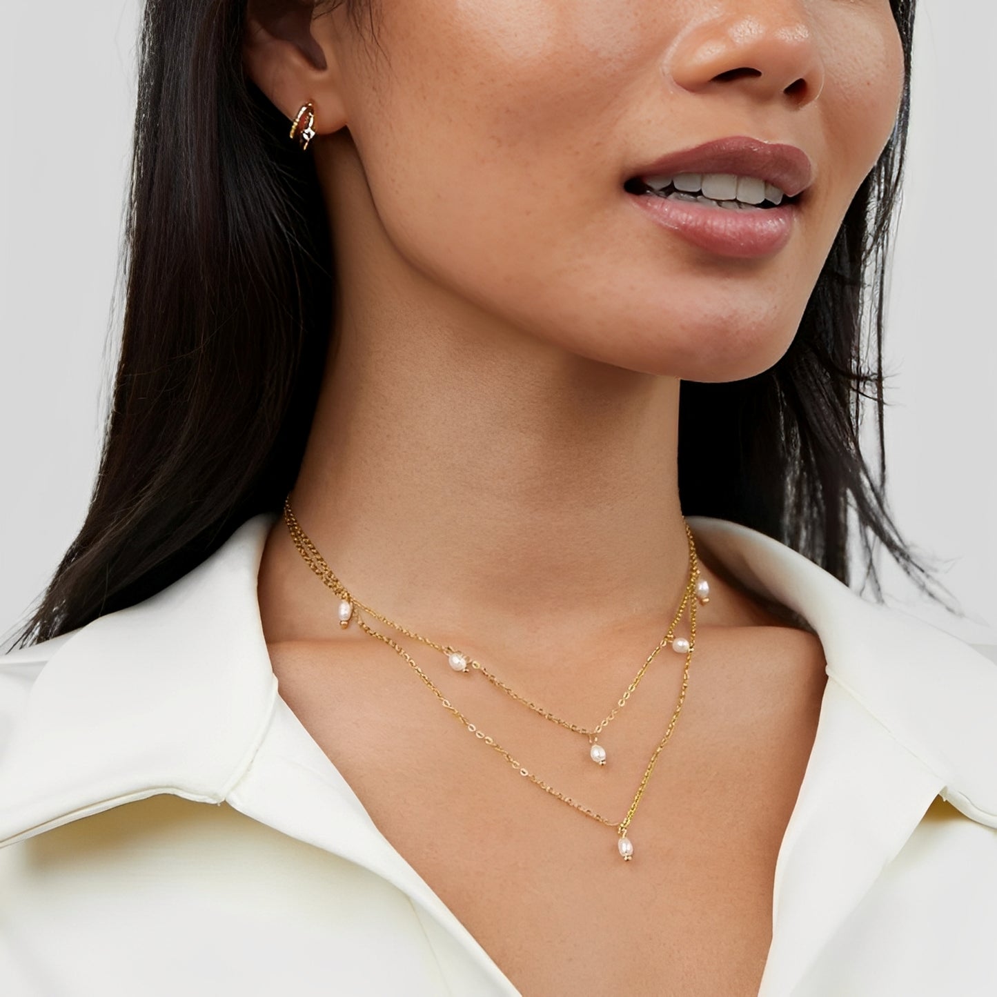 Sophia – Collar Doble Perla