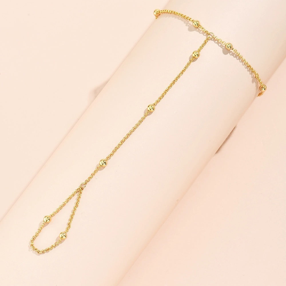 Lisa – Pulsera Cadena Perlas y Guantes