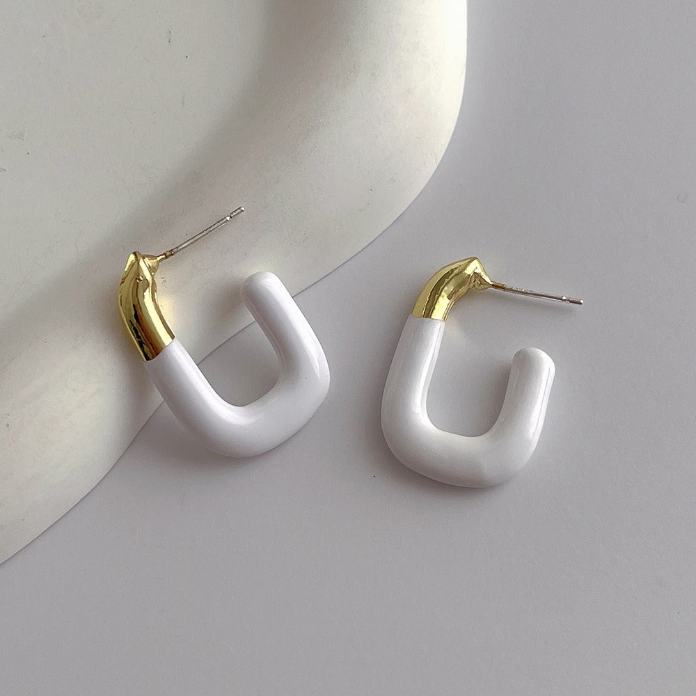 Kyla – Pendientes Aro en Forma de U Elegantes