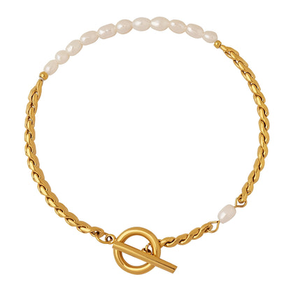 Miley – Pulsera Elegante con Perla de Agua Dulce