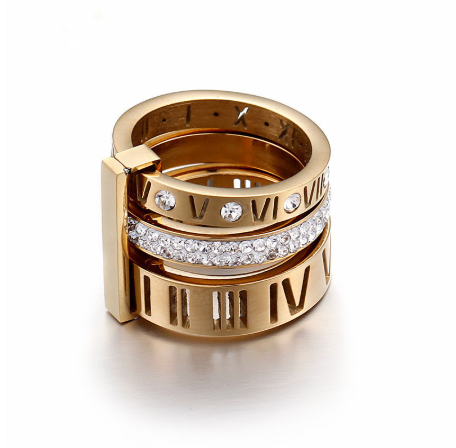 Stacey – Anillo Triple Estilo Romano