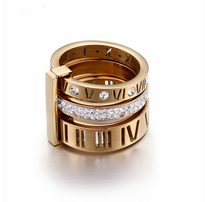 Stacey – Anillo Triple Estilo Romano