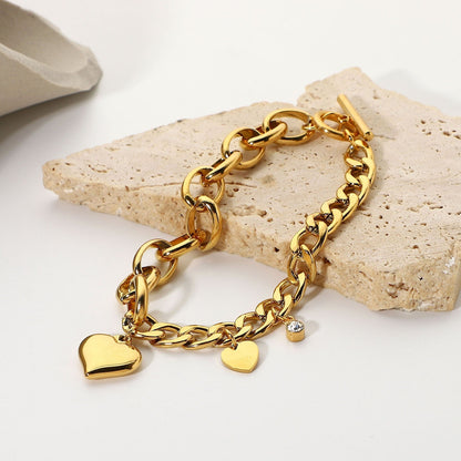 Valeria – Pulsera Dorada Cadena Cubana
