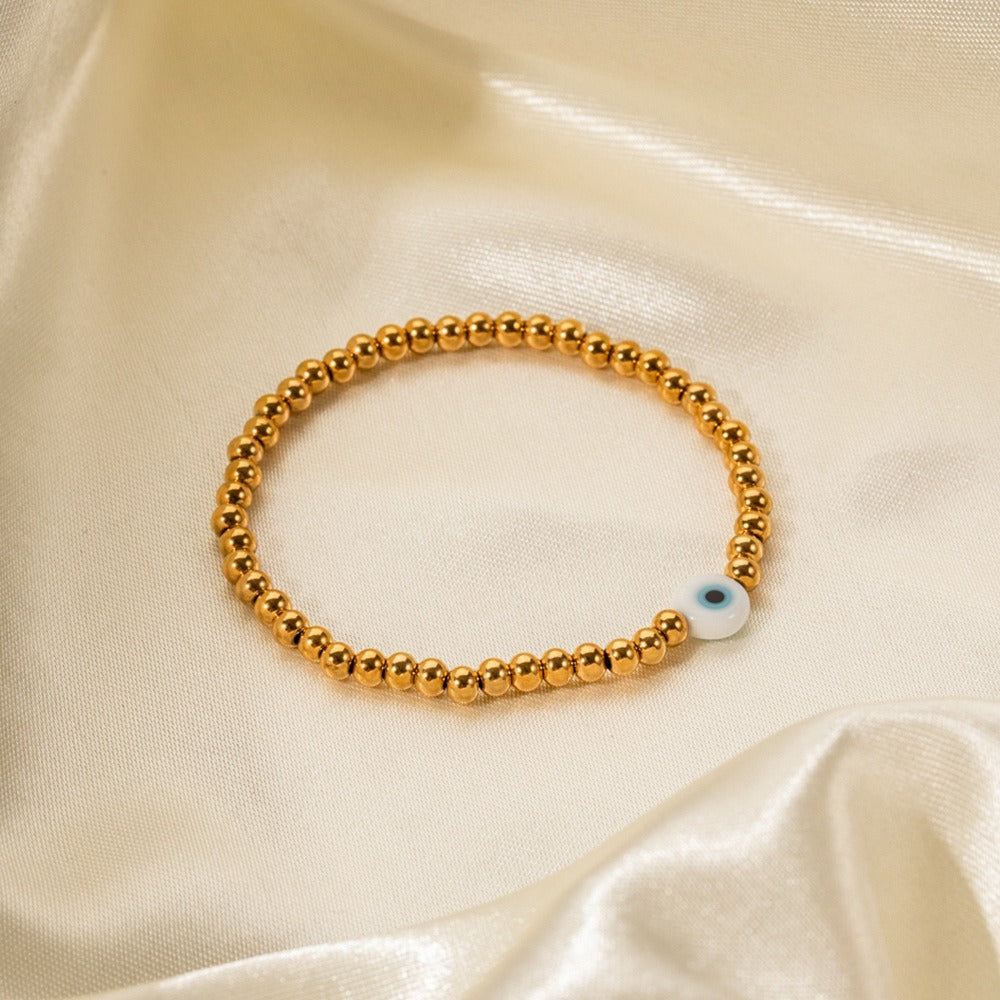 Ava – Pulsera Elástica con Ojo Protector