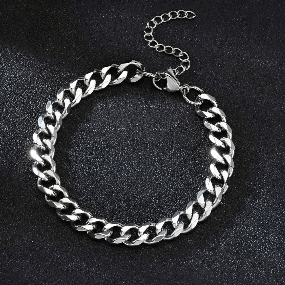 Dennis – Pulsera Cadena Cubana Elegante