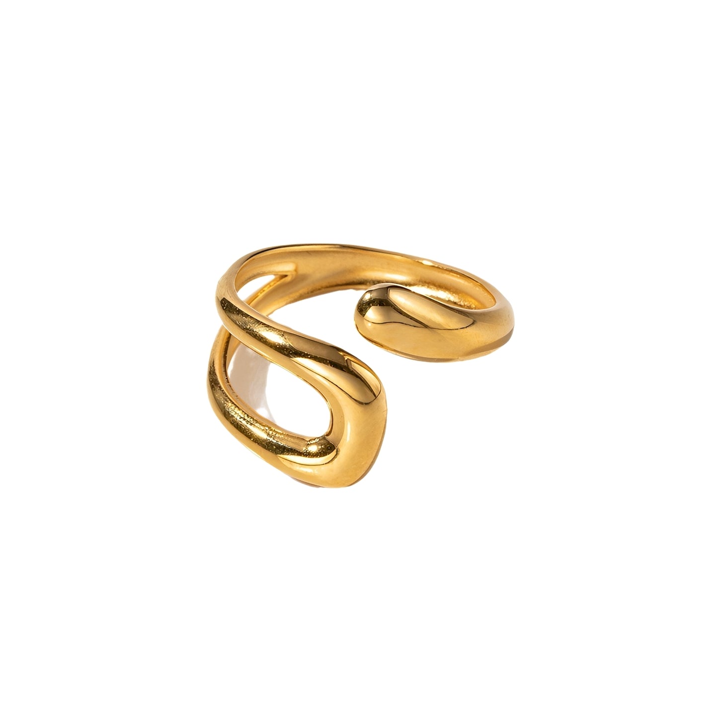 Lira – Anillo Irregular Hueco Estilo Retro