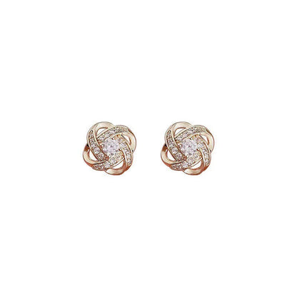 Ryoshi – Aretes Cruz Flor Espiral