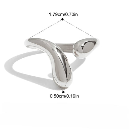 Elira – Anillo Gota Elegante