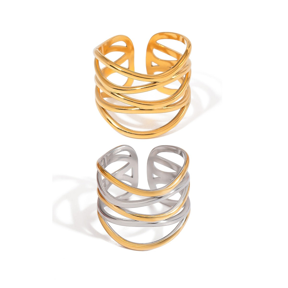 Ava – Anillo Minimalista de Acero Elegante