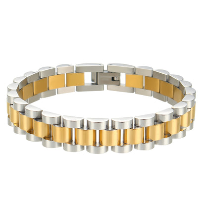 Imee – Pulsera de Cadena Bicolor Oro y Plata