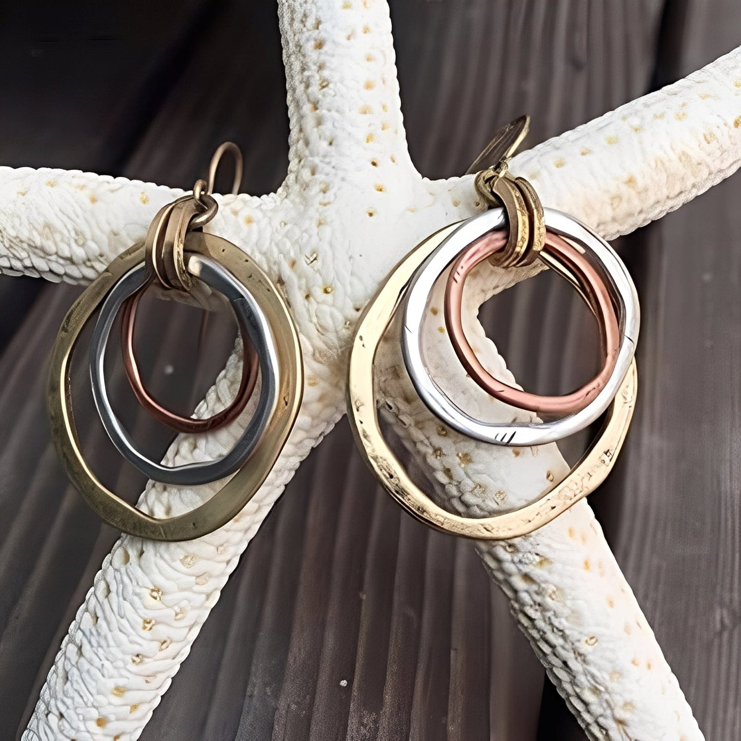 Nadia – Pendientes Vintage Oro y Plata