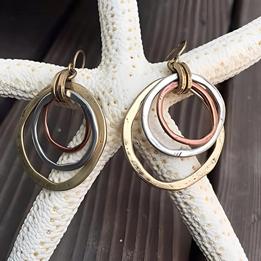 Nadia – Pendientes Vintage Oro y Plata