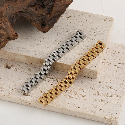 Bianca – Pulsera Cadena Cubana Estilo Reloj
