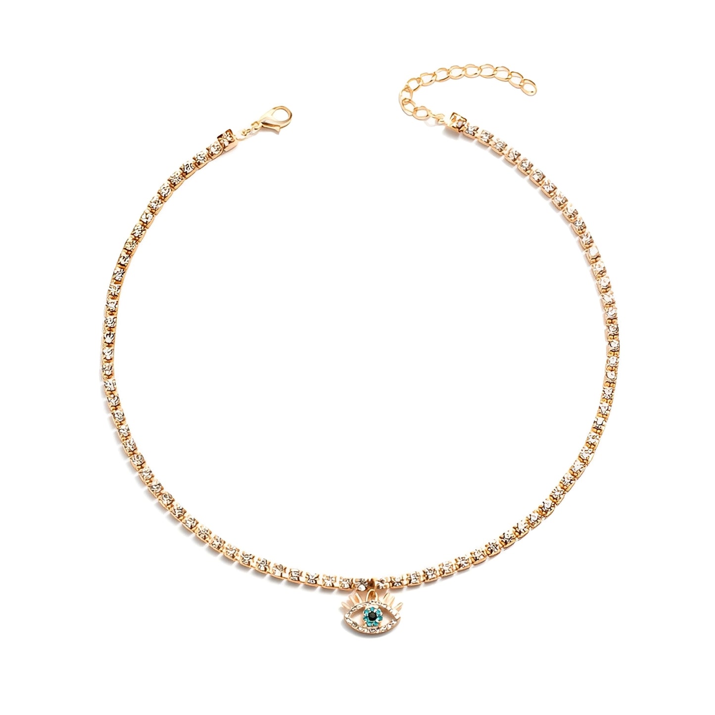Lucy – Collar Ojo Protector con Cadena Delicada