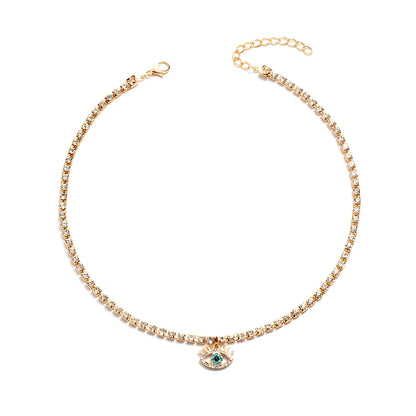 Lucy – Collar Ojo Protector con Cadena Delicada