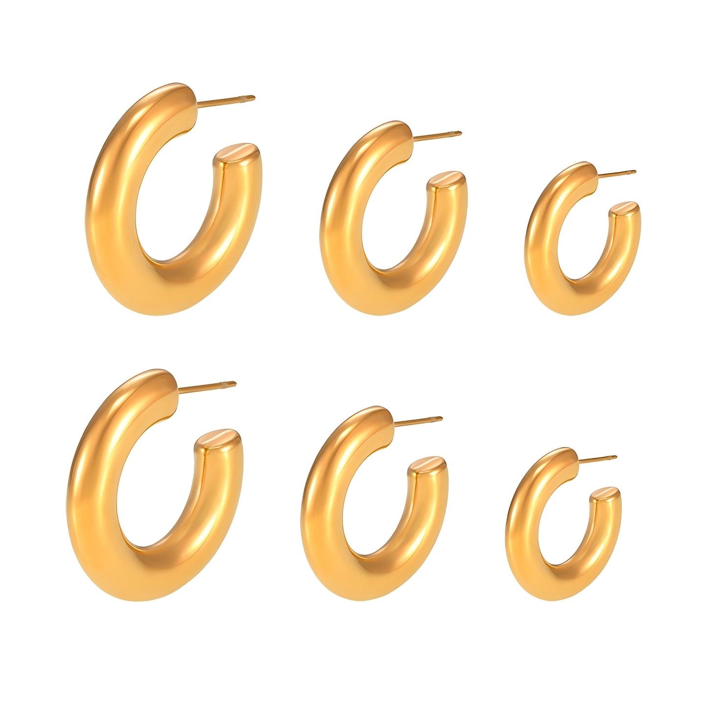 Tori – Pendientes en Forma de C Elegantes