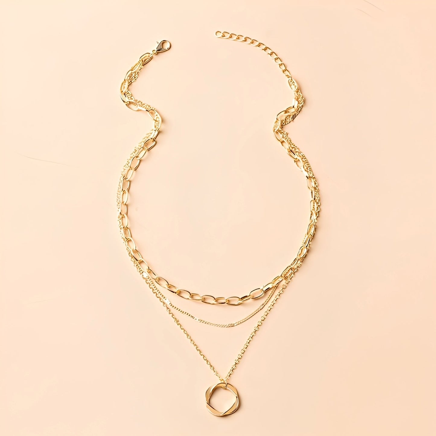 Livia – Collar Dorado Vintage Colgante Elegante