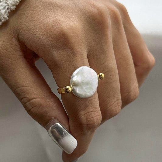 Sabby – Anillo Reversible Perla Barroca