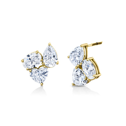 Camille – Pendientes Geométricos con Zirconia Elegantes