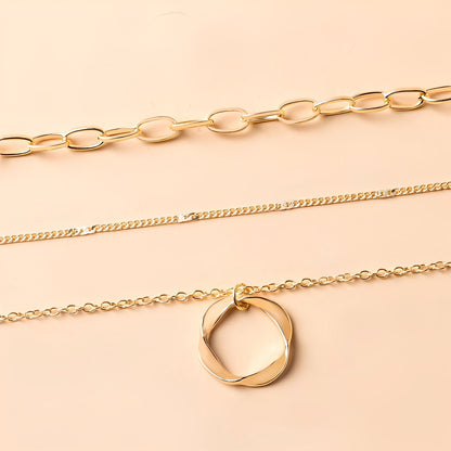 Livia – Collar Dorado Vintage Colgante Elegante