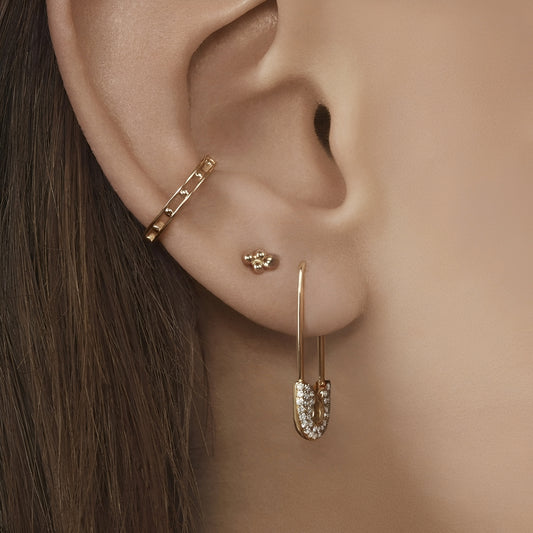 Elia – Pendientes de Metal Elegantes
