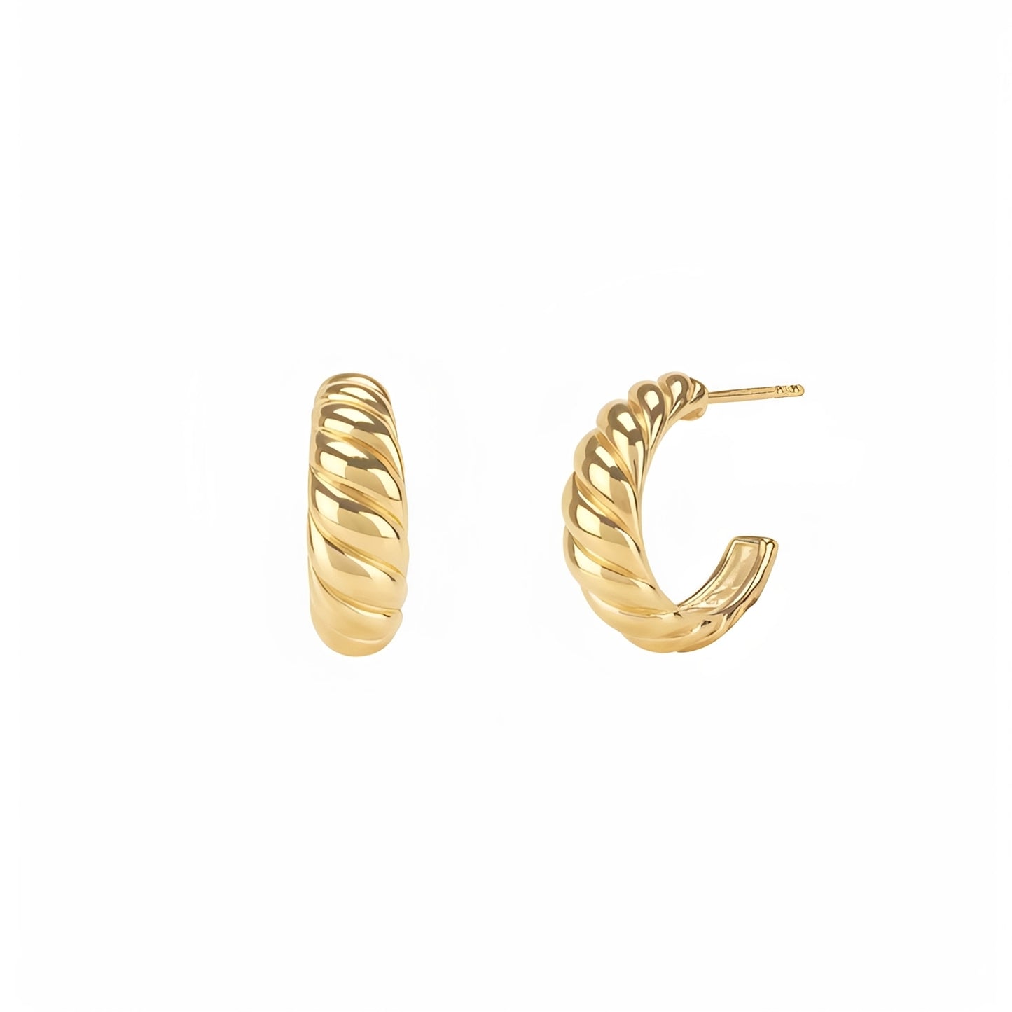 Catalina – Pendientes de Espiral Croissant