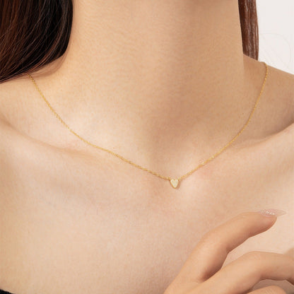 Isaline – Collar Colgante Corazón Brillante