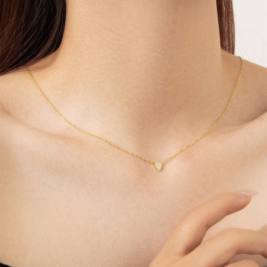 Isaline – Collar Colgante Corazón Brillante