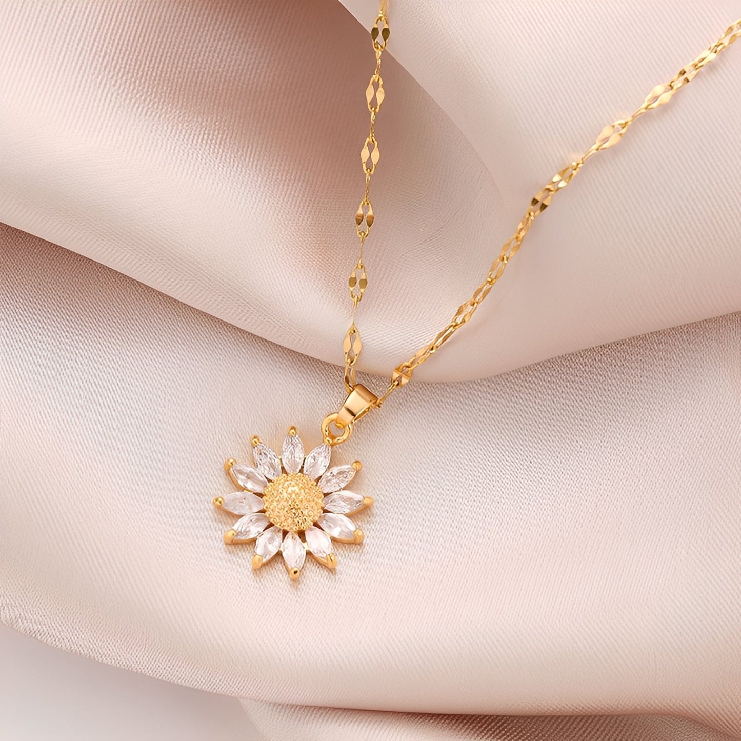 Manon – Collier Tournesol Eclatante en Oro