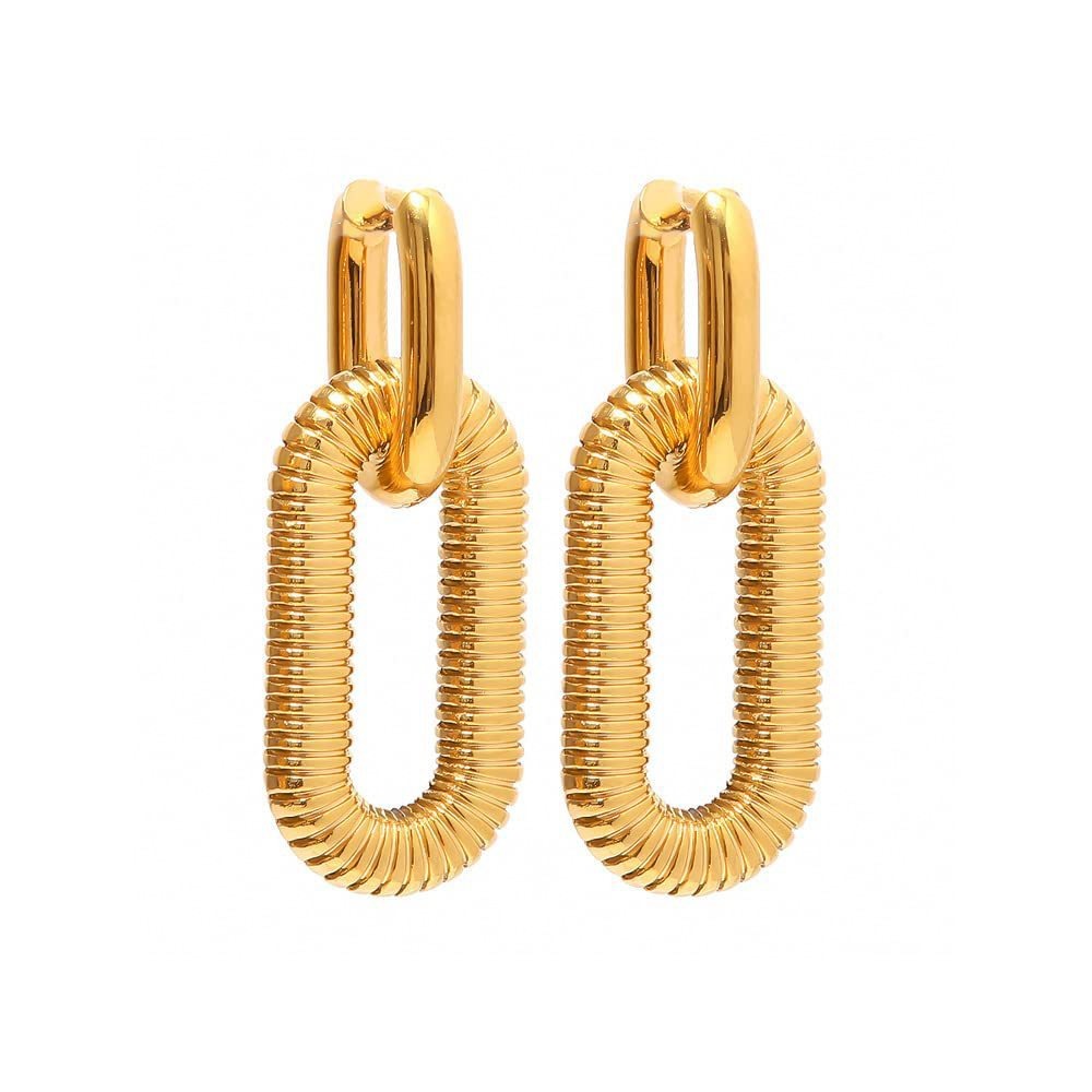 Mariz – Aretes Cadena Cubana Brillantes