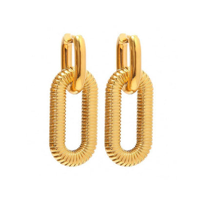 Mariz – Aretes Cadena Cubana Brillantes
