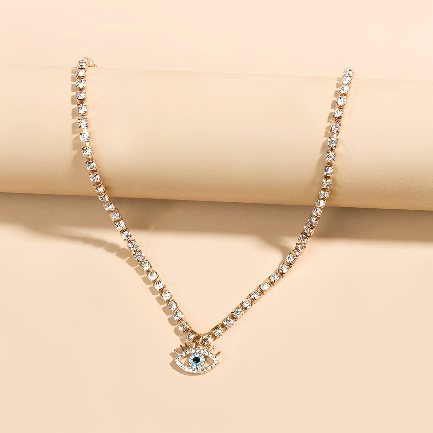 Lucy – Collar Ojo Protector con Cadena Delicada