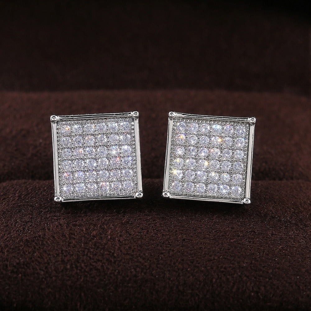 Ariana – Pendientes Cuadrados con Zirconia Elegantes