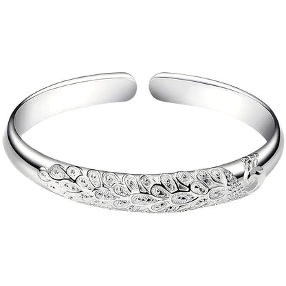 Elina – Brazalete Ajustable de Sueño en Plata
