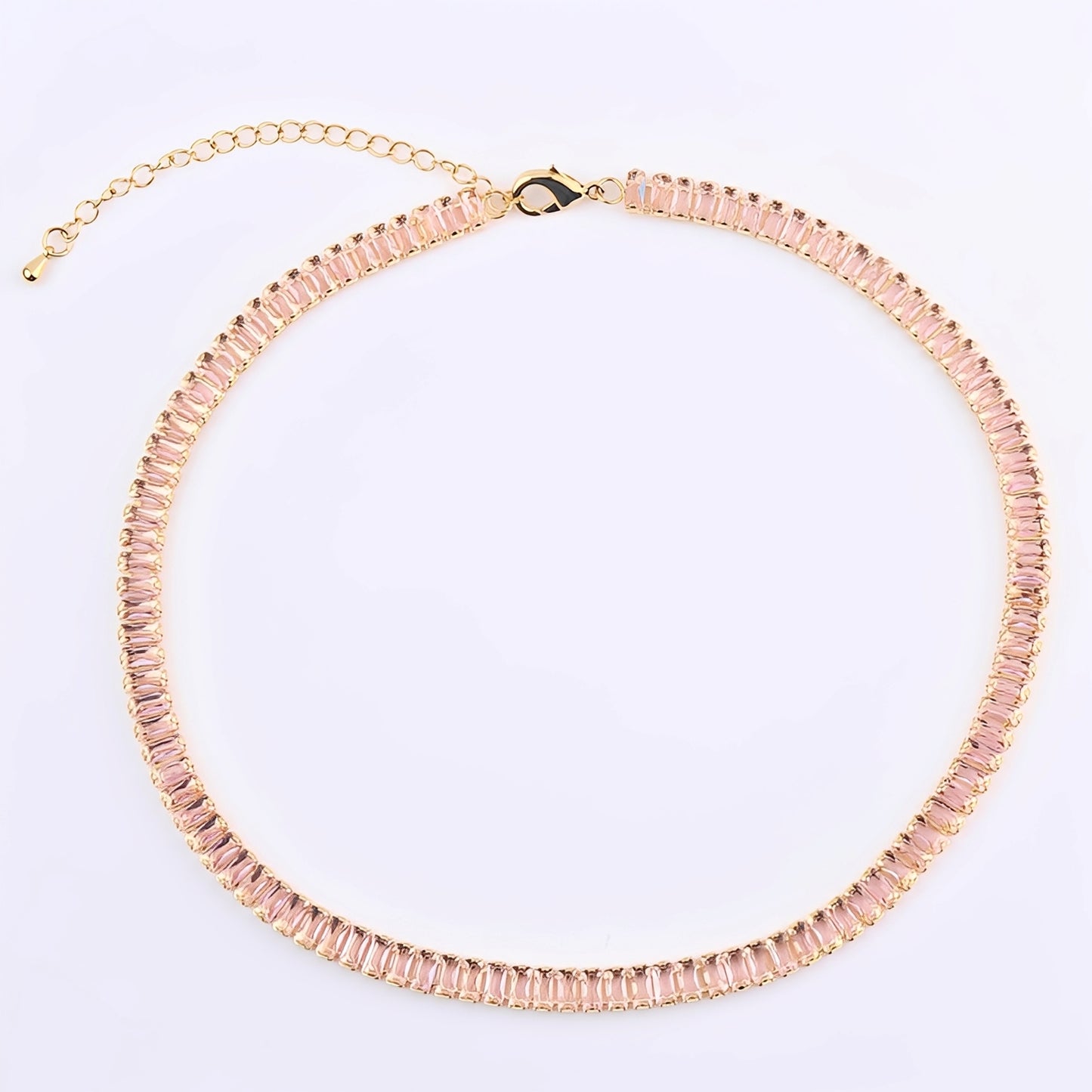 Verna – Choker Tennis con Corte Baguette y Estilo Elegante