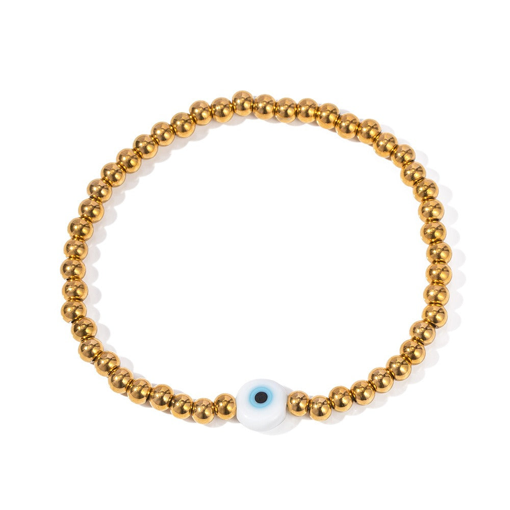 Ava – Pulsera Elástica con Ojo Protector