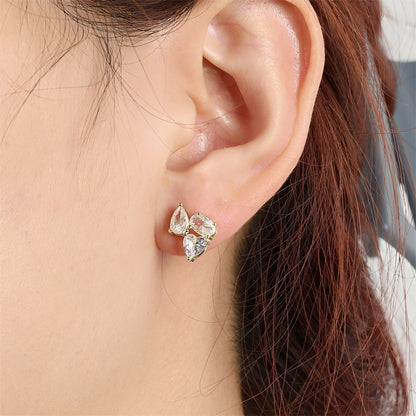 Camille – Pendientes Geométricos con Zirconia Elegantes