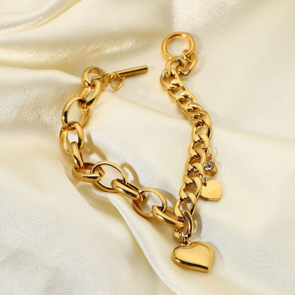 Valeria – Pulsera Dorada Cadena Cubana