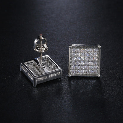 Ariana – Pendientes Cuadrados con Zirconia Elegantes