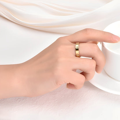 Nova – Anillo Dorado Estrellas Brillantes