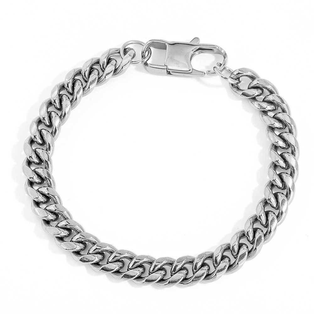 Mateo – Pulsera de Cadena Cubana Elegante