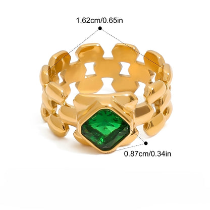 Emira – Anillo Esmeralda Elegante