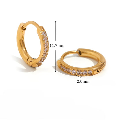 Verna – Pendientes Huggie Eternidad