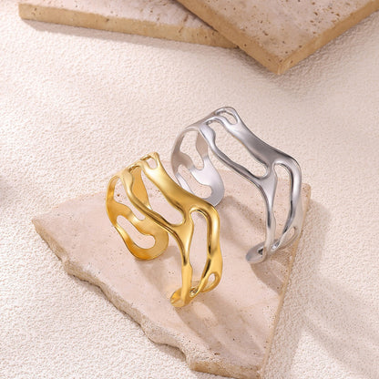 Millie – Pulsera Irregular de Acero Minimalista