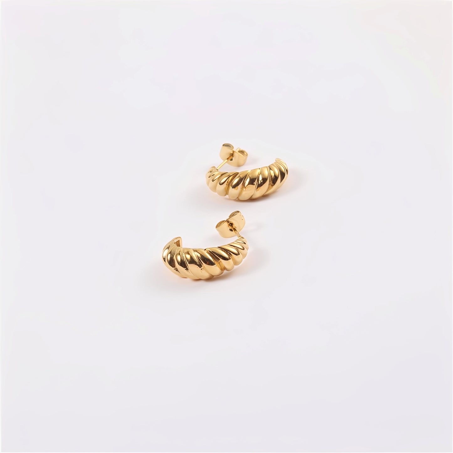 Catalina – Pendientes de Espiral Croissant