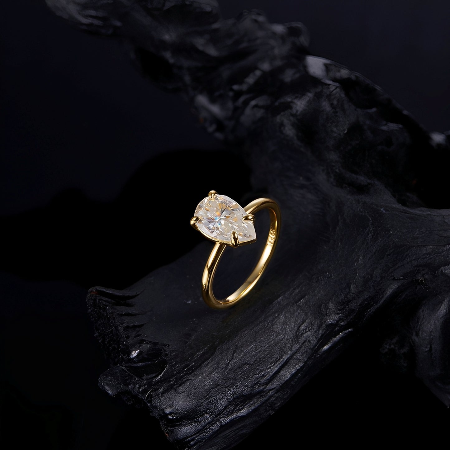Miley – Anillo Solitario de Moissanita
