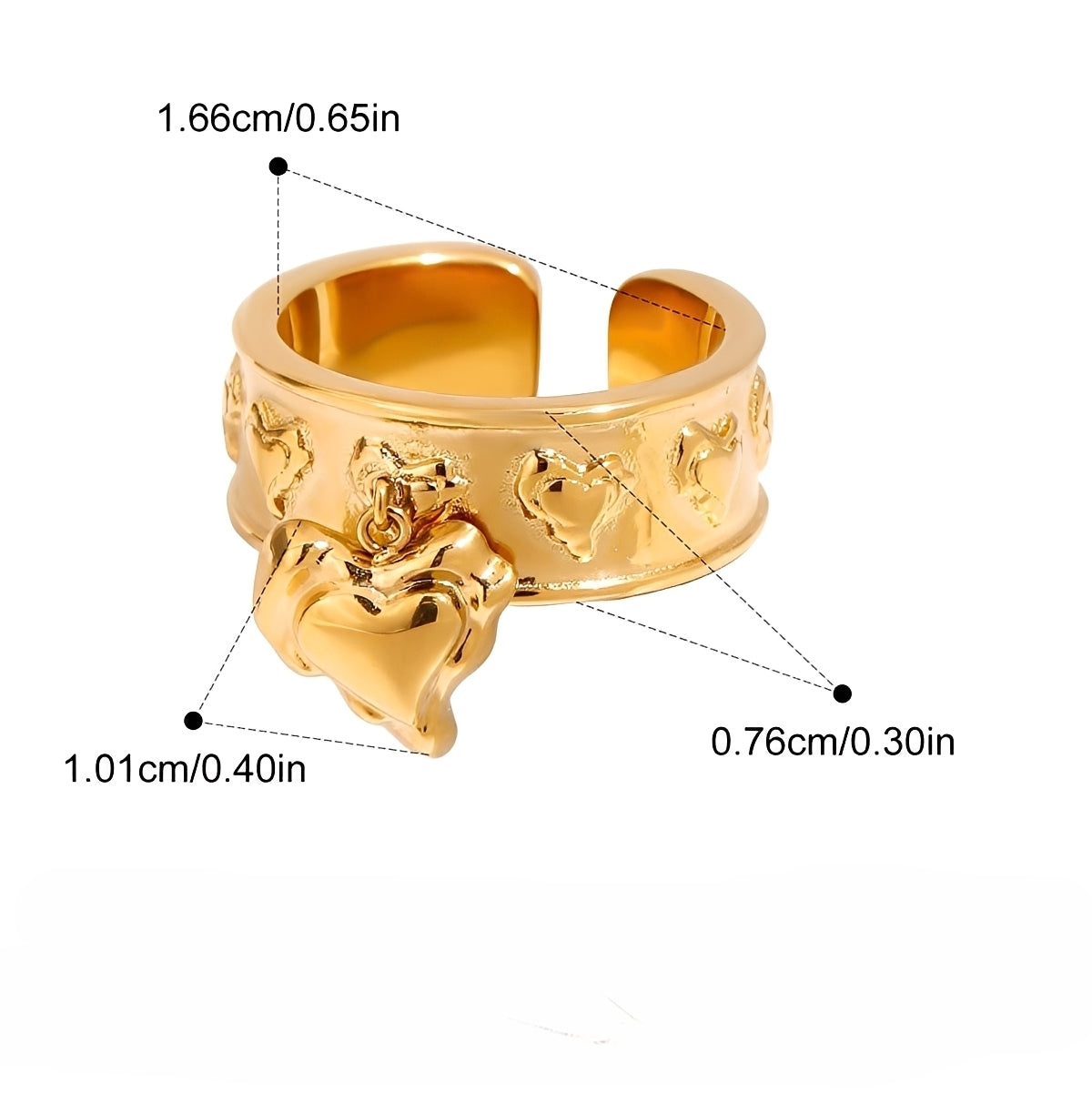 Amara – Anillo Corazón Elegante